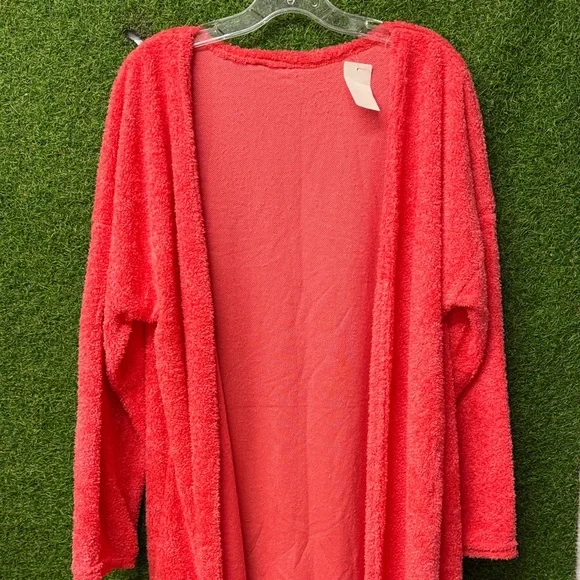 Cozy Red Fleece Robe - Picture 2 of 4